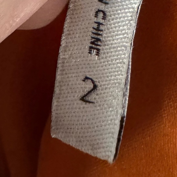 Anthropologie Charlotte Taylor Silk Camel Print Dress Size 2 - Picture 6 of 6